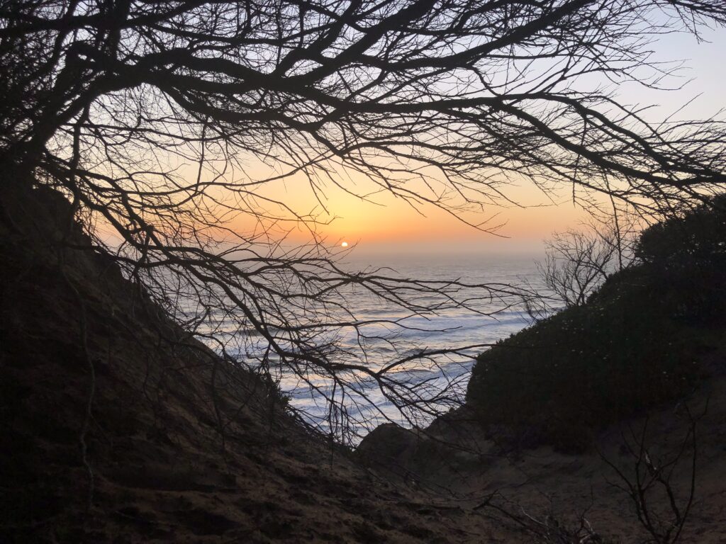 sunset ocean